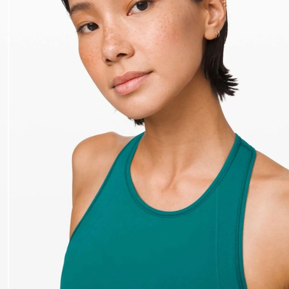 Lululemon sz 10  Ebb to Train Bra Laguna great pre owned condition - Picture 2 of 13